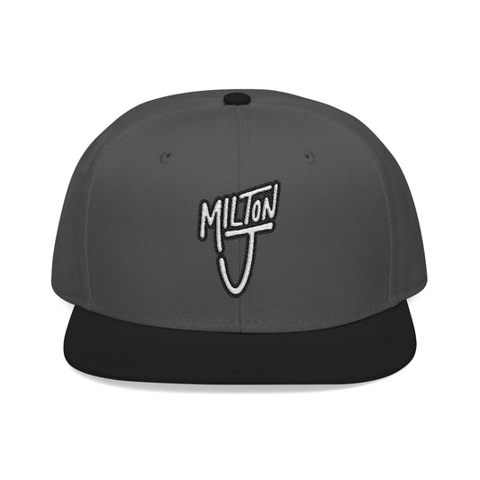 Milton J Logo Embroidered Snapback Hat